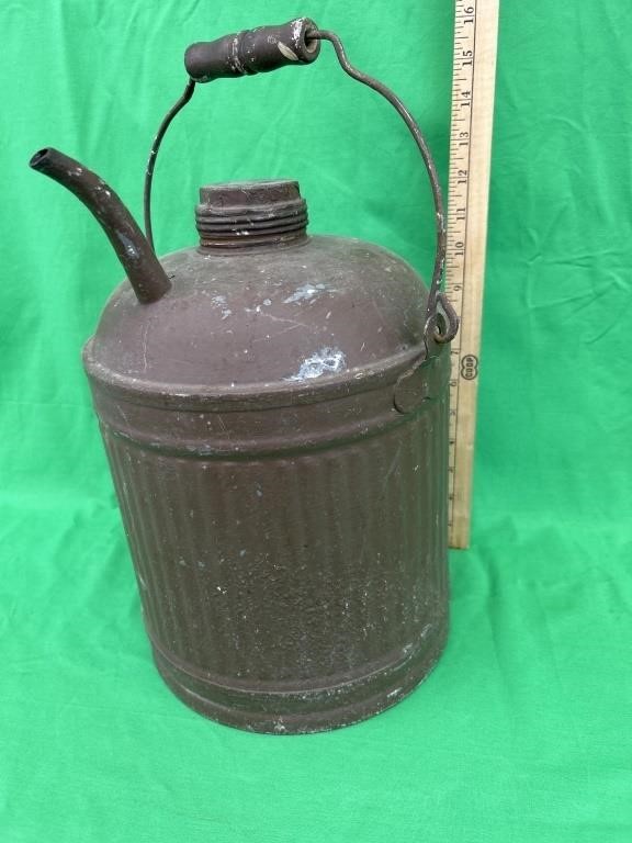 Antique 2 gallon gas can