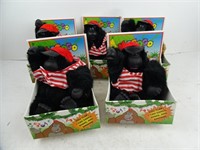 Lot of 5 Magogo Dancing Singing Gorilla Toys NOS