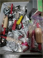 lot of play kitchen utensils