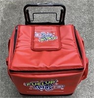 Outdoor cooler on wheels