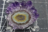 Amethyst stalactite slab,polished. 0.2 oz