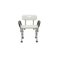 Medline Shower Chair with Back & Padded Arms