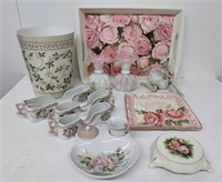 Pink Porcelain Servingware & Decor