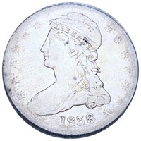 1838 Capped Bust Half Dollar NICELY CIRCULATED