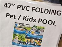 PVC Folding Pet Kids Pool 47"