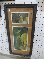 ANTIQUE FRAMED VICTORIAN COUPLE