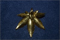 12K Gold Leaf Pendant