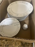 2 boxes of English Garden dishes