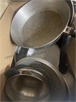 Box of pots and pans,