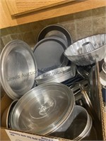 Cake pans, lids and small pots