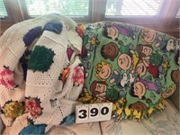 Afghan and Snoopy Blanket