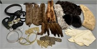 Women’s Mink Fur & Belt Lot Collection