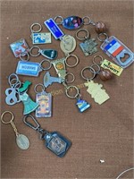 Assorted Key Chains in nice cereal bowl
