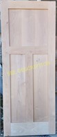 Knotty Alder 3 Panel Mission Flat Panel Door 32"