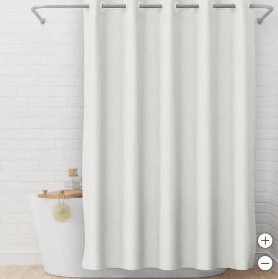 Hook less 3 in 1 shower curtain