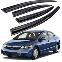 MotorFansClub 4pcs Window Visor Vent Fit for Honda