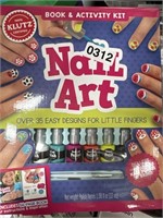 NAIL ART BOOK & ACTIVITY SET RETAIL $20