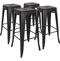 ELEVON 30 INCHES METAL BAR STOOLS HIGH BACKLESS