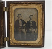 The Outlaws Frank and Jesse James Tintype