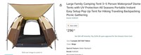 FM3507 Large Family Camping Tent