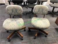 Two Rolling Office Chairs