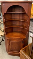 Rock Maple Corner Cupboard