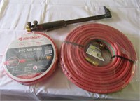 New items including torch hose and air hose. Lot