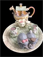 Vintage Miniature Precious Moments Noah's Ark Tea