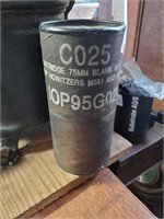 Cartridge 75mm blank for howitzer