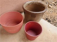 Dark Colored Ceramic Pots