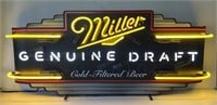 (QQ) Miller Genuine Draft Neon Sign With