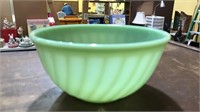 Fire king jadeite swirl 8 inch mixing bowl