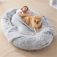 $200 Large Human Dog Bed 75.5"x55"x12"