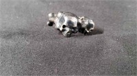 Sterling Silver 925 Skull Ring sz8 - 12 grams