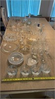 Glass ware including decanters, berry bowls,