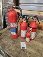 4 Assorted Fire Extinguishers