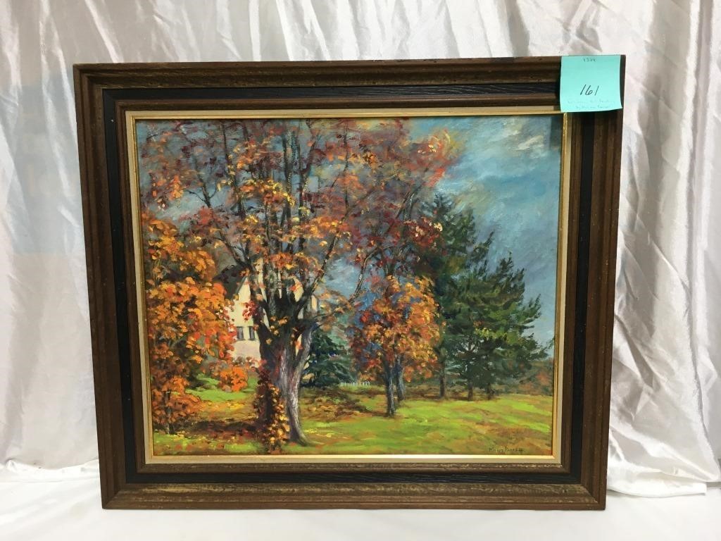 Fall Scene Oil Painting by Miriam Farrell