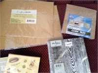 Cork Boards and Napkins, NEW