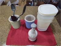 Ceramic Kitchen Utensil Holders, Food Chopper