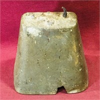 Metal Cow Bell (Antique) (4 1/4" x 4" x 3")