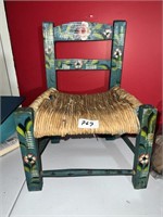 VINTAGE PAINTED TODDLER CHAIR