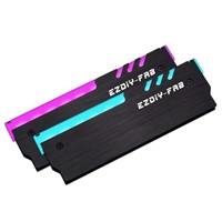 (U) EZDIY-FAB 12V RGB Memory RAM Cooler,RGB DDR He