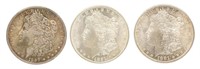 1881-S & 1889 US MORGAN DOLLAR SILVER COINS UNC