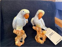 Ceramic Parrots Figurine