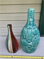 13” & 19” tall vases