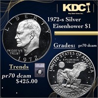 Proof 1972-s Silver Eisenhower Dollar 1 Graded pr7
