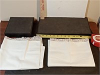 pair of vtg Cannon Muslin pillow cases