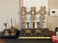 group of brass items