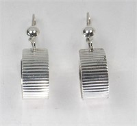 STERLING SILVER HOOP STYLE EARRINGS