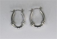 STERLING SILVER HOOP EARRINGS